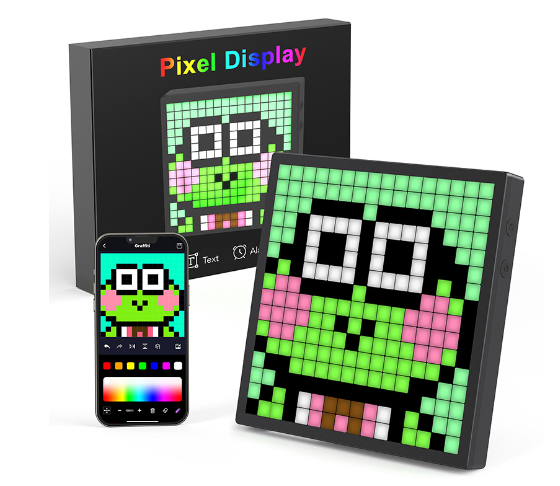 LED Bluetooth Pixel Clock &amp; Ambient Display