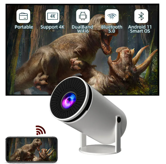 HY300 Smart Mini Projector — HD 720p